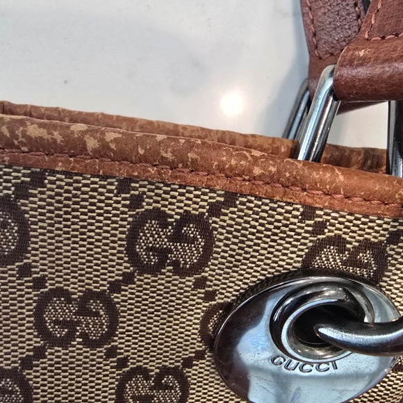 Gucci VTG Canvas Eclipse Tote - Picture 4 of 16